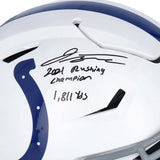 Jonathan Taylor Colts Signed Riddell Speed Flex Helmet w/"Dual" Inscs