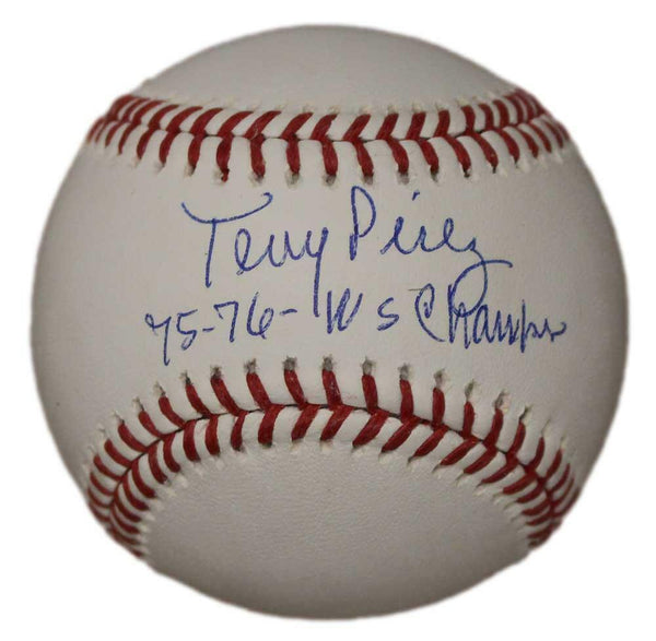 Tony Perez Autographed/Signed Cincinnati Reds OML Baseball Champs JSA 31712