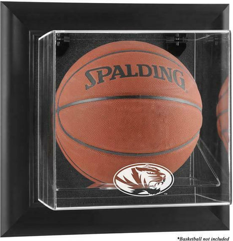 Missouri Tigers Black Framed Wall-Mountable Basketball Display Case - Fanatics