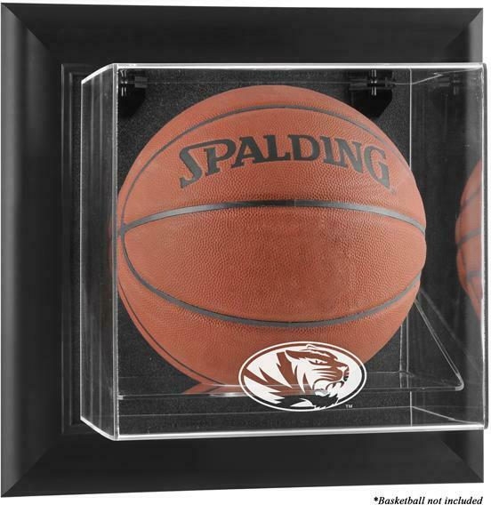 Missouri Tigers Black Framed Wall-Mountable Basketball Display Case - Fanatics