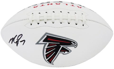 Michael Vick Signed Atlanta Falcons Rawlings White Logo NFL Football - (SS COA)