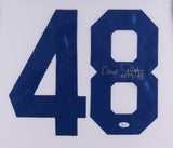 Daryl "Moose" Johnston Signed Cowboys 35" x 43" Custom Framed Jersey (JSA COA)