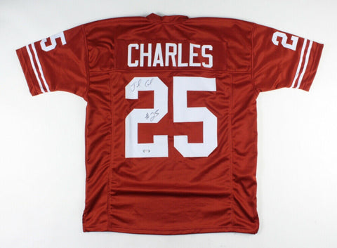 Jamaal Charles Signed Texas Longhorns Jersey (PSA Holo) K.C.Chiefs R.B 2008-2016