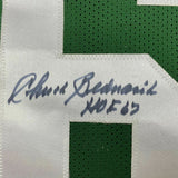FRAMED Autographed/Signed CHUCK BEDNARIK 33x42 Philadelphia Green Jersey JSA COA