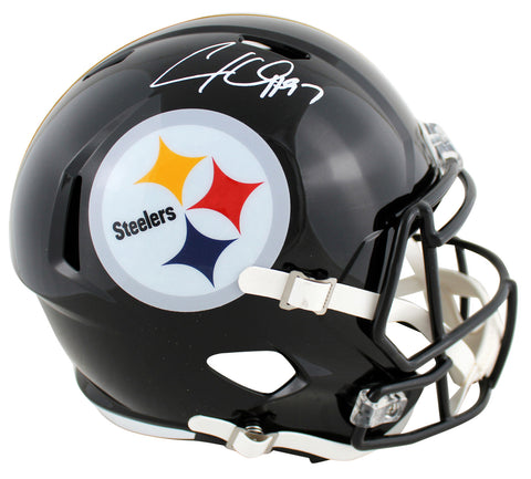 Steelers Cam Heyward Authentic Signed Full Size Speed Rep Helmet BAS Witnessed