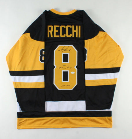 Mark Recchi Signed Penguins Jersey 1991 Stanley Cup Champs & HOF 2017 (JSA COA)