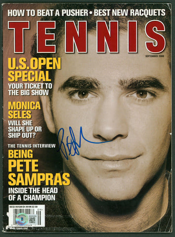 Pete Sampras Authentic Signed September 2000 Tennis Magazine BAS #BG83260
