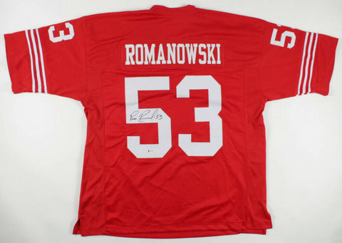 Bill Romanowski Signed Francisco 49ers Jersey (Beckett Holo) 4xSuper Bowl Champ