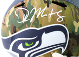 DK Metcalf Signed Seattle Seahawks F/S Camo Speed Helmet - Beckett W Auth *White