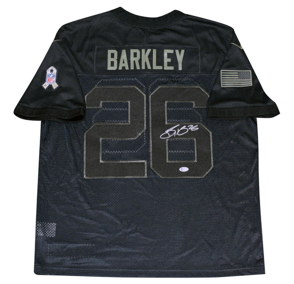 SAQUON BARKLEY SIGNED NEW YORK GIANTS NIKE LIMITED SALUTE TO SERVICE J –  Super Sports Center