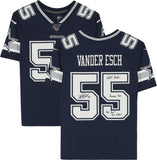 Leighton Vander Esch Dallas Cowboys Signed Navy Limited Jersey & Inscs - LE 55