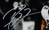 Ray Lewis Signed Baltimore Ravens 11x14 Over Roethlisberger Photo-Beckett W Holo