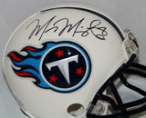 Marcus Mariota Autographed Tennessee Titans Mini Helmet- PSA/DNA Authenticated