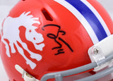 Courtland Sutton Signed Denver Broncos 1966 Speed Mini Helmet-Beckett W Hologram