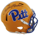 Pittsburgh Curtis Martin Signed Yellow Full Size Speed Rep Helmet PSA/DNA Itp