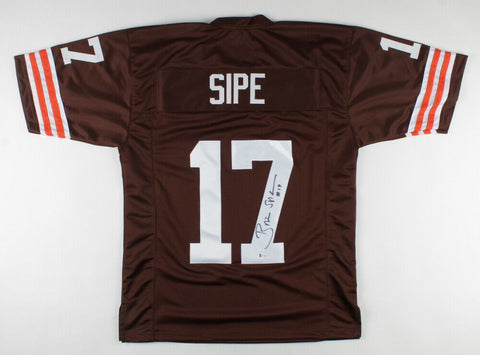 Brian Sipe Signed Cleveland Browns Jersey (Beckett Hologram) Browns QB 1974-1983