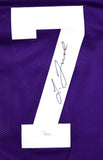 Leonard Fournette Autographed Purple College Style Jersey- JSA W *Black