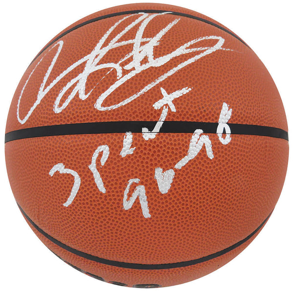 Dennis Rodman Signed Wilson I/O NBA Basketball w/3 Peat 96-98 - (SCHWARTZ COA)