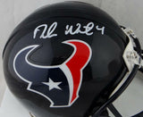 Deshaun Watson Autographed Houston Texans Mini Helmet- JSA W Auth *White