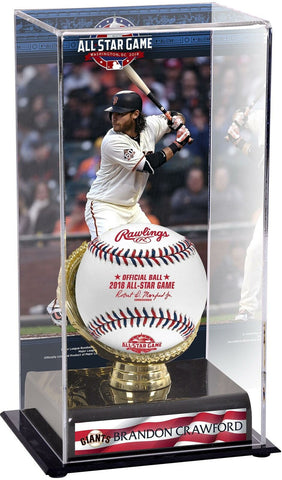 Brandon Crawford SF Giants 2018 All-Star Game Gold Glove Display Case with Image