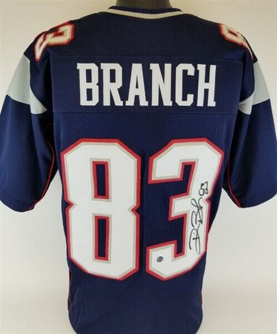 Deion Branch Signed New England Patriots Jersey (Pats Alumni COA) Super Bowl MVP