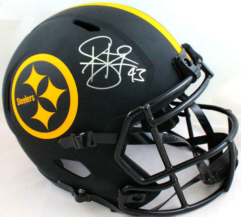 Troy Polamalu Signed F/S Steelers Eclipse Speed Helmet-Beckett W Holo *Silver