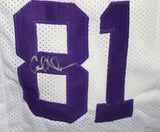 Purple People Eaters Signed Pro Style White XL Jersey 4 Sigs Beckett 37279