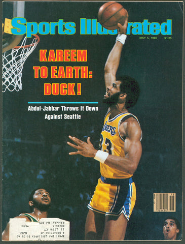 Lakers Kareem Abdul-Jabbar May 5th, 1980 Sports Illustrated Magazine Un-signed 1
