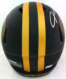 Vernon Davis Autographed SF 49ers Eclipse Speed F/S Helmet- Beckett W *Gold