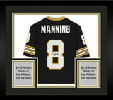 FRMD Archie Manning New Orleans Saints Signed Mitchell & Ness Black Rep Jersey