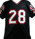 Marshall Faulk Autographed Black College Style Jersey- Beckett W Holo *Black