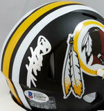Adrian Peterson Signed Washington Redskins Flat Black Mini Helmet- Beckett Auth