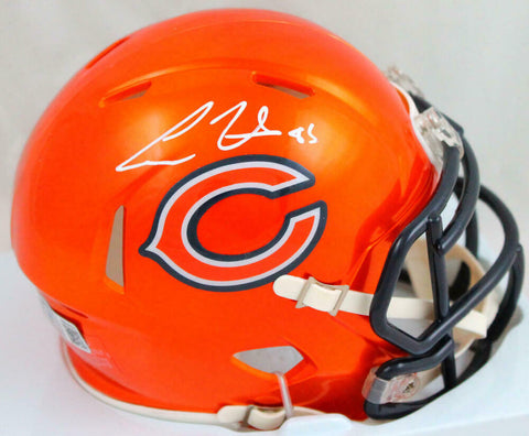 Cole Kmet Autographed Chicago Bears Flash Speed Mini Helmet-Beckett W Hologram