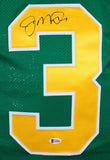 Joe Montana Autographed Green College Style Jersey -Beckett W *Black
