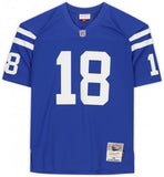 Peyton Manning Indianapolis Colts Signed Mitchell & Ness Blue Jersey