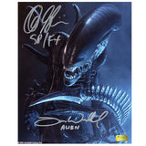 Alec Gillis Tom Woodruff Jr. Autographed AVP Alien vs Predator 8x10 Studio Photo