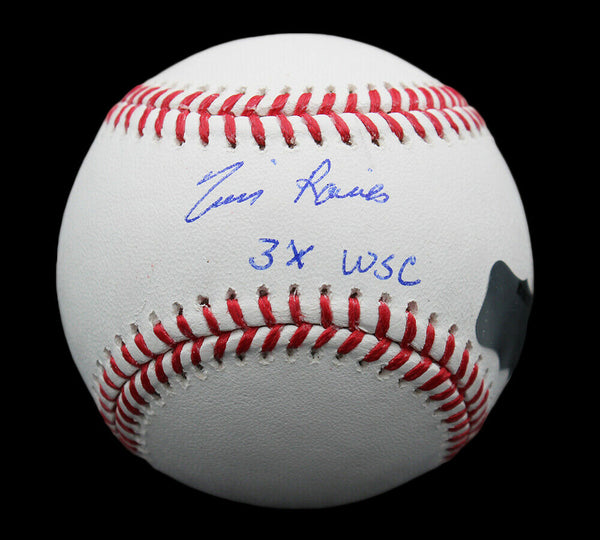 Tim Raines Signed Montreal Expos Rawlings OML White Baseball with "3x WSC" Insc