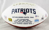 N'Keal Harry Autographed New England Patriots Logo Football- Beckett Auth *Black