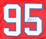 Kyle Williams Signed Bills Red Jersey (JSA) Buffalo All Pro Defensive Tackle