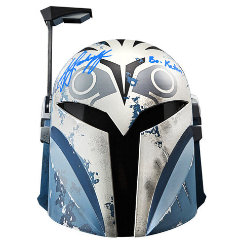 Katee Sackhoff Autographed Star Wars The Mandalorian Premium Electronic Helmet