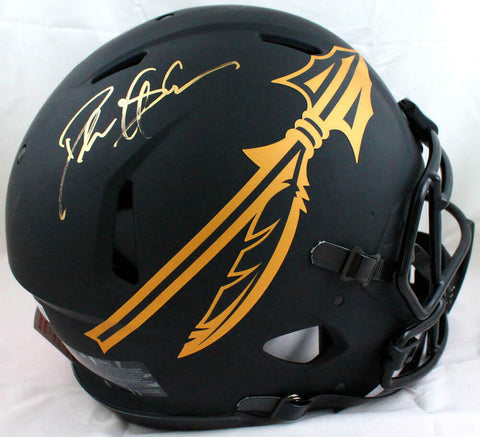 Deion Sanders Signed FSU Seminoles F/S Eclipse Speed Authentic Helmet-BAW Holo