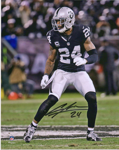 Charles Woodson Oakland Raiders Autographed 8" x 10" Stance Photograph