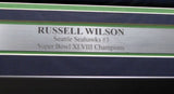 SEAHAWKS RUSSELL WILSON AUTOGRAPHED FRAMED BLUE NIKE JERSEY RW HOLO 185070