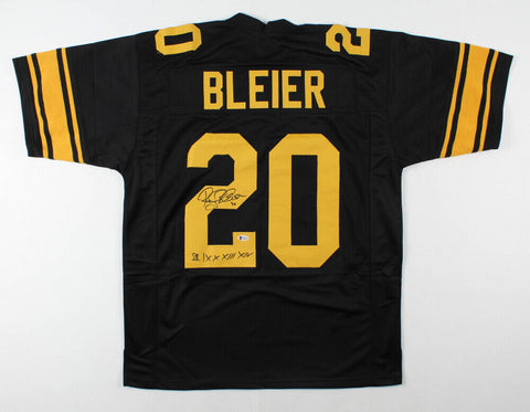 Rocky Bleier Signed Pittsburgh Steelers Jersey "SB IX X XIII XIV" (Beckett COA)