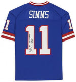 Phil Simms Giants Signed Mitchell & Ness Blue Rep Jersey w/Dual Superbowl Inscs