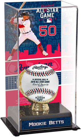 Mookie Betts Boston Red Sox 2019 All-Star Game Gold Glove Display Case & Image