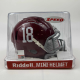 Autographed/Signed Jahmyr Gibbs Alabama Crimson Tide Mini Helmet Fanatics COA