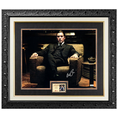 Al Pacino Autographed The Godfather: Part II Michael Corleone 16x20 Framed Photo
