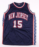 Vince Carter Signed Nets Jersey (PSA & Mounted Memories) 22 Year NBA Veteran