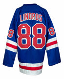 Eric Lindros Signed New York Rangers Jersey "HOF 16" (JSA COA) NHL 1992-2007